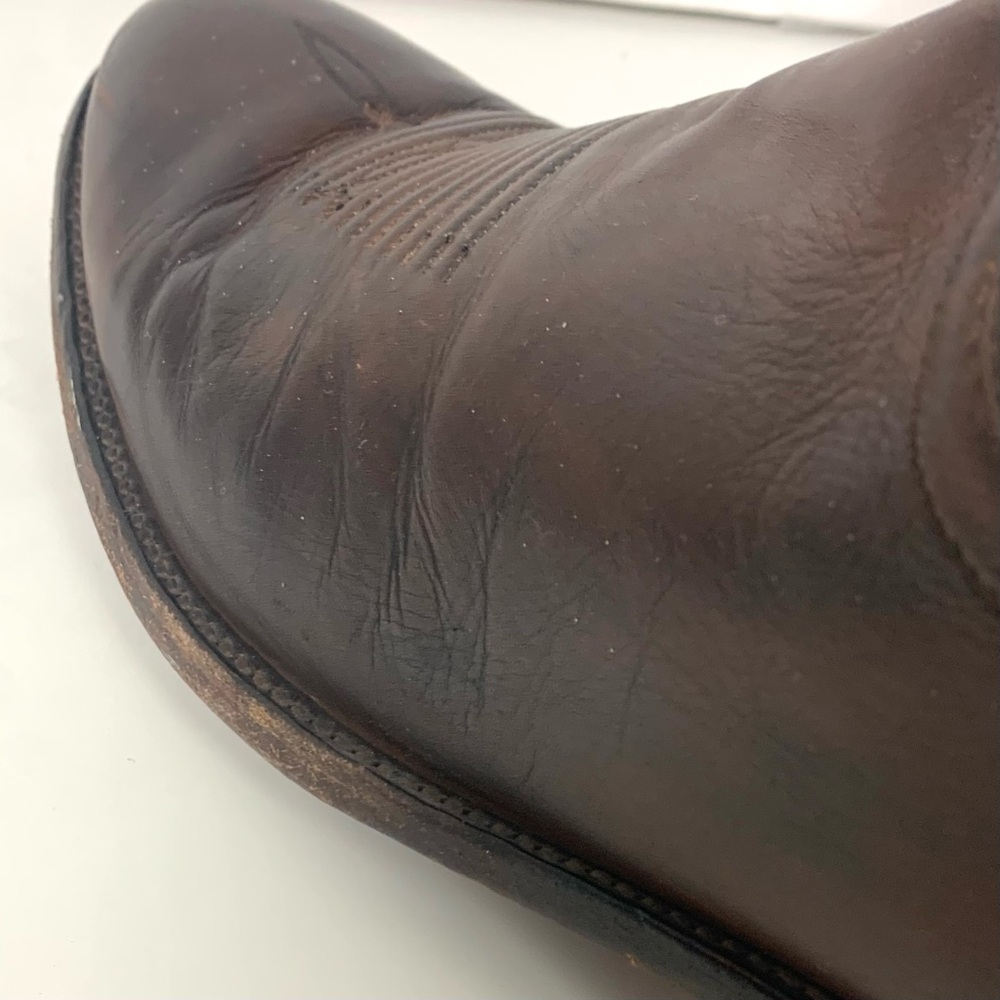 Lucchese M1004.R4 Ranch Hand Leather Boots Men Size 13D Handmade Western Cowboy - Picture 7 of 16